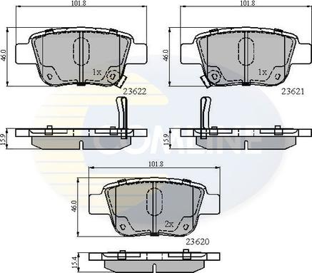 Comline CBP31141 - Set placute frana,frana disc aaoparts.ro