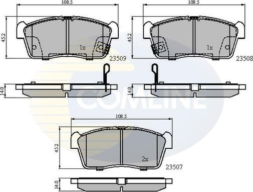 Comline CBP31113 - Set placute frana,frana disc aaoparts.ro