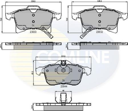 Comline CBP31307 - Set placute frana,frana disc aaoparts.ro