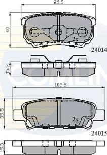 Comline CBP31290 - Set placute frana,frana disc aaoparts.ro