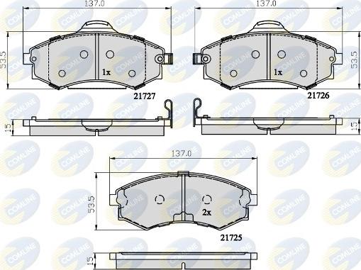 Comline CBP31741 - Set placute frana,frana disc aaoparts.ro