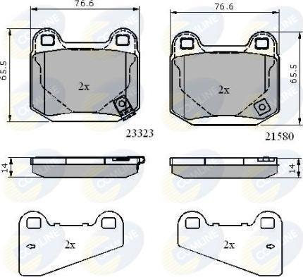 Comline CBP31755 - Set placute frana,frana disc aaoparts.ro