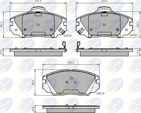 Comline CBP31788 - Set placute frana,frana disc aaoparts.ro