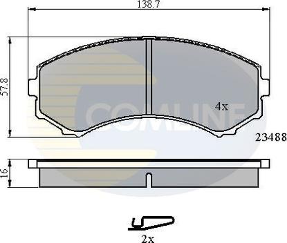 Comline CBP3172 - Set placute frana,frana disc aaoparts.ro
