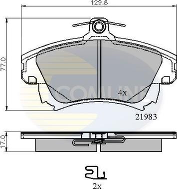 Comline CBP3813 - Set placute frana,frana disc aaoparts.ro