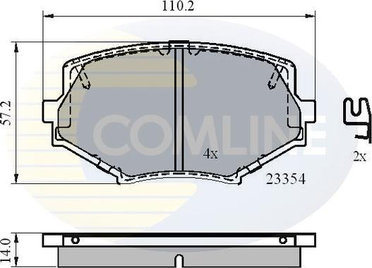 Comline CBP3820 - Set placute frana,frana disc aaoparts.ro