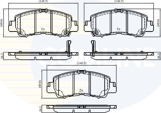 Comline CBP33499 - Set placute frana,frana disc aaoparts.ro