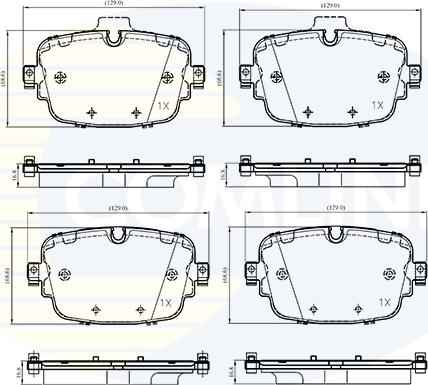 Comline CBP33530 - Set placute frana,frana disc aaoparts.ro