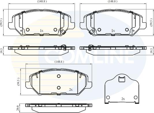 Comline CBP32409 - Set placute frana,frana disc aaoparts.ro