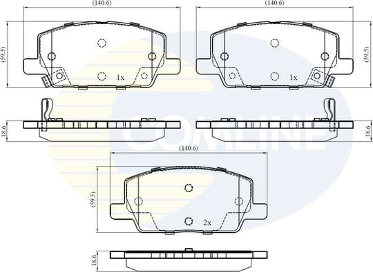 Comline CBP32437 - Set placute frana,frana disc aaoparts.ro