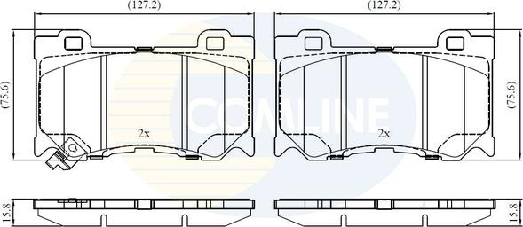 Comline CBP32428 - Set placute frana,frana disc aaoparts.ro