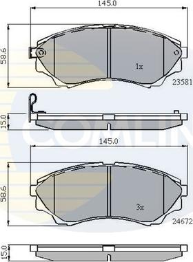 Comline CBP32012 - Set placute frana,frana disc aaoparts.ro