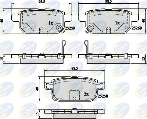 Comline CBP32128 - Set placute frana,frana disc aaoparts.ro