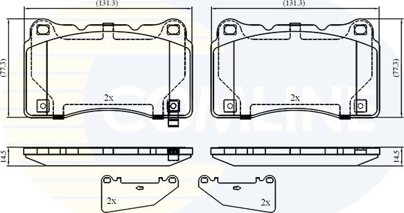Comline CBP32859 - Set placute frana,frana disc aaoparts.ro