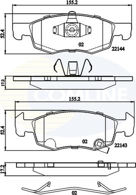 Comline CBP32301 - Set placute frana,frana disc aaoparts.ro