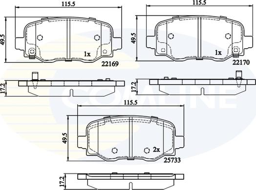 Comline CBP32303 - Set placute frana,frana disc aaoparts.ro