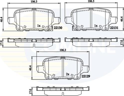 Comline CBP32307 - Set placute frana,frana disc aaoparts.ro