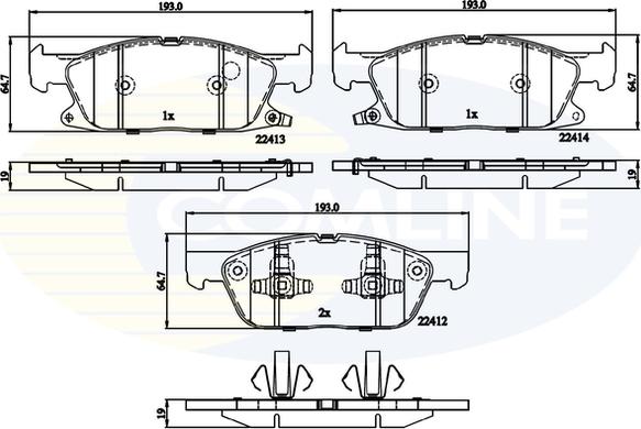 Comline CBP32310 - Set placute frana,frana disc aaoparts.ro