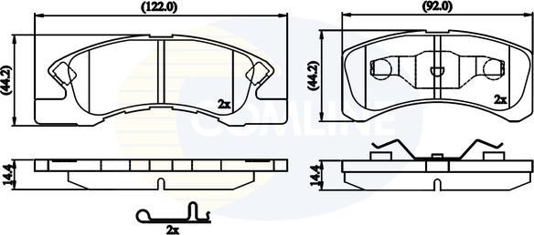 Comline CBP32249 - Set placute frana,frana disc aaoparts.ro