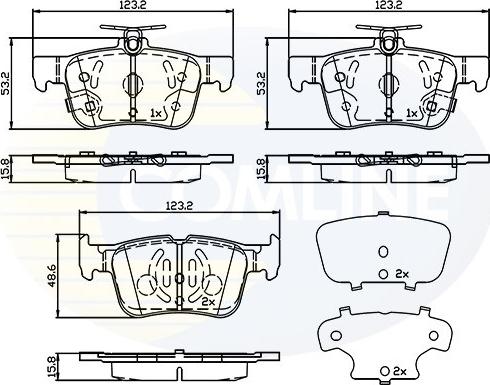 Comline CBP32243 - Set placute frana,frana disc aaoparts.ro