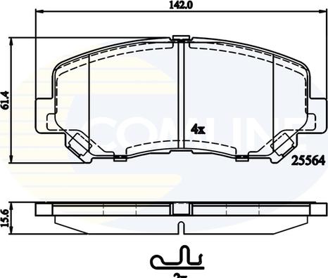 Comline CBP32252 - Set placute frana,frana disc aaoparts.ro