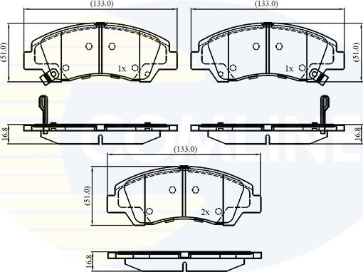 Comline CBP32230 - Set placute frana,frana disc aaoparts.ro