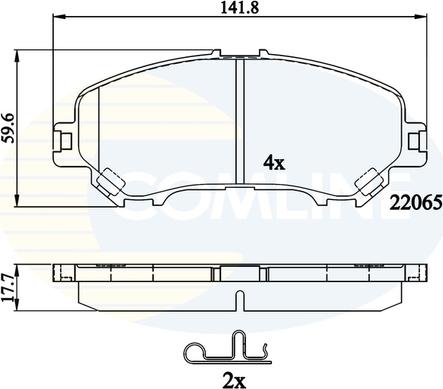 Comline CBP32278 - Set placute frana,frana disc aaoparts.ro