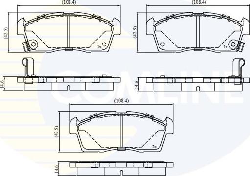 Comline CBP3793 - Set placute frana,frana disc aaoparts.ro