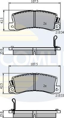 Comline CBP3747 - Set placute frana,frana disc aaoparts.ro