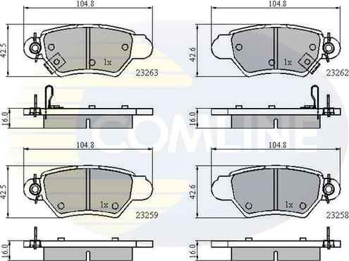 Comline CBP3750 - Set placute frana,frana disc aaoparts.ro