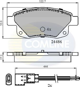 Comline CBP21554 - Set placute frana,frana disc aaoparts.ro