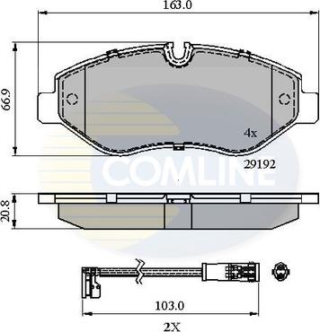 Comline CBP21555 - Set placute frana,frana disc aaoparts.ro