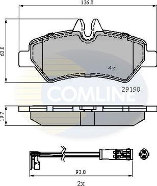 Comline CBP21556 - Set placute frana,frana disc aaoparts.ro