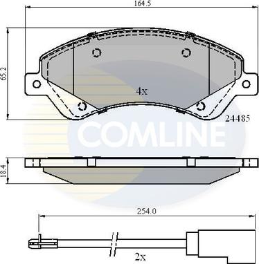 Comline CBP21511 - Set placute frana,frana disc aaoparts.ro