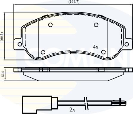 Comline CBP21512 - Set placute frana,frana disc aaoparts.ro