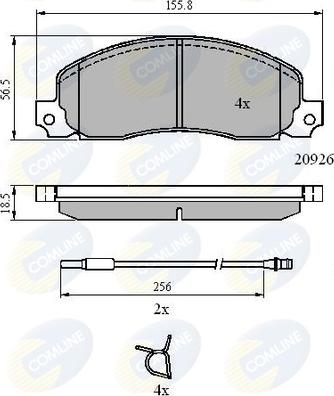 Comline CBP21048 - Set placute frana,frana disc aaoparts.ro