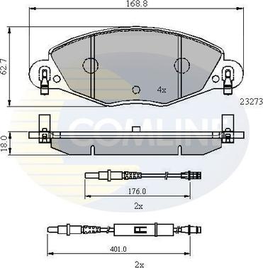 Comline CBP21121 - Set placute frana,frana disc aaoparts.ro