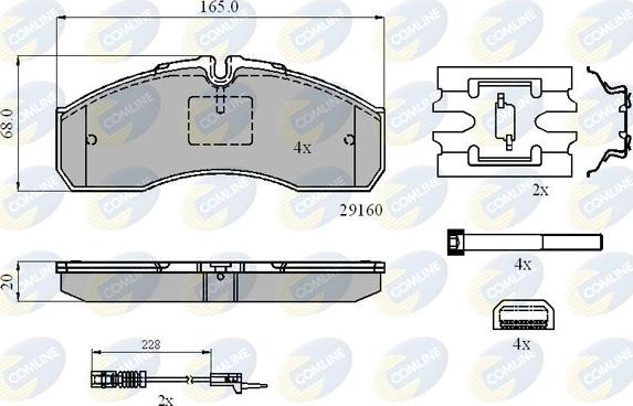 Comline CBP21735 - Set placute frana,frana disc aaoparts.ro