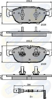 Comline CBP22120 - Set placute frana,frana disc aaoparts.ro