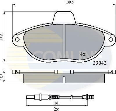 Comline CBP2714 - Set placute frana,frana disc aaoparts.ro