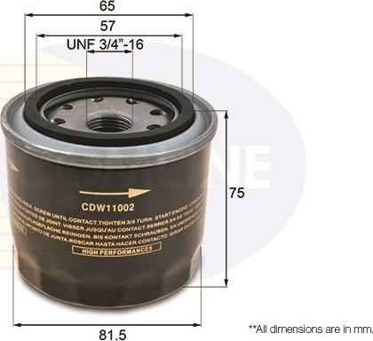 Comline CDW11002 - Filtru ulei aaoparts.ro