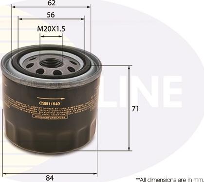 Comline CSB11840 - Filtru ulei aaoparts.ro