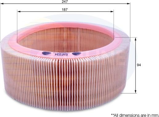 Comline EAF034 - Filtru aer aaoparts.ro