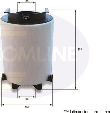 Comline EAF713 - Filtru aer aaoparts.ro