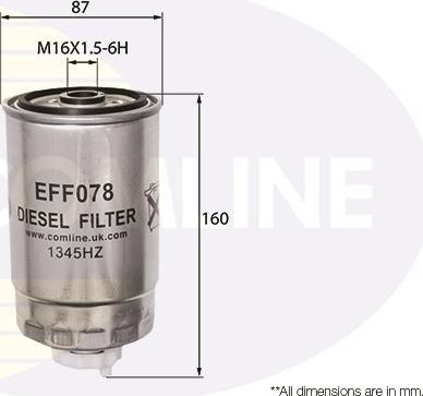 Comline EFF078 - Filtru combustibil aaoparts.ro