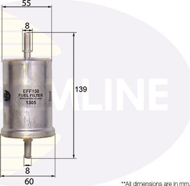 Comline EFF150 - Filtru combustibil aaoparts.ro