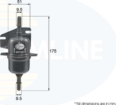 Comline EFF101 - Filtru combustibil aaoparts.ro