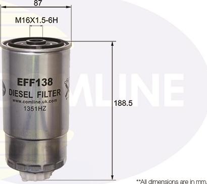 Comline EFF138 - Filtru combustibil aaoparts.ro