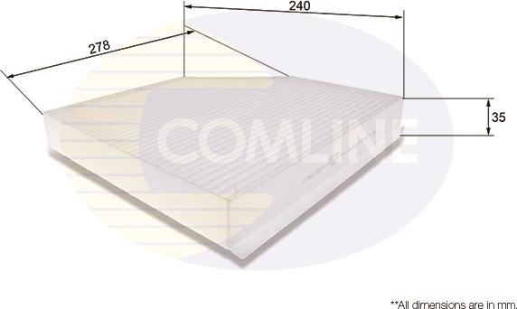 Comline EKF106 - Filtru, aer habitaclu aaoparts.ro