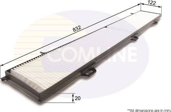 Comline EKF107 - Filtru, aer habitaclu aaoparts.ro